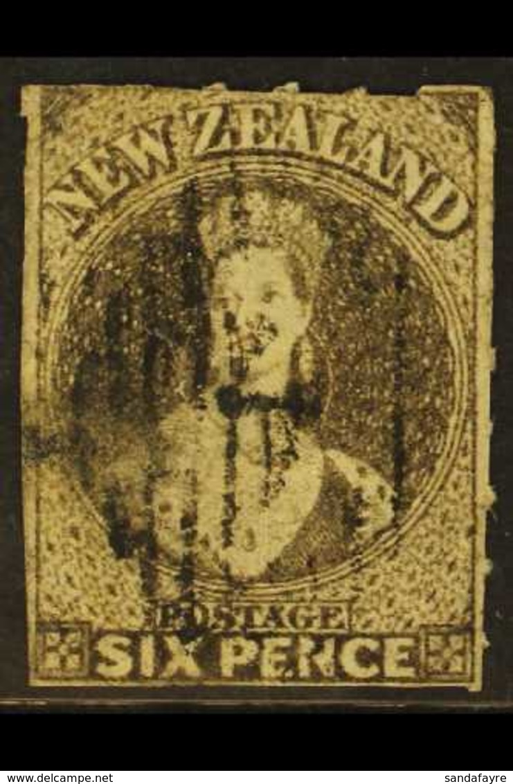 1862  6d Black Brown, Wmk Large Star, Rouletted 7, SG 53, Fine Used (Roulettes To 2 Sides). For More Images, Please Visi - Altri & Non Classificati