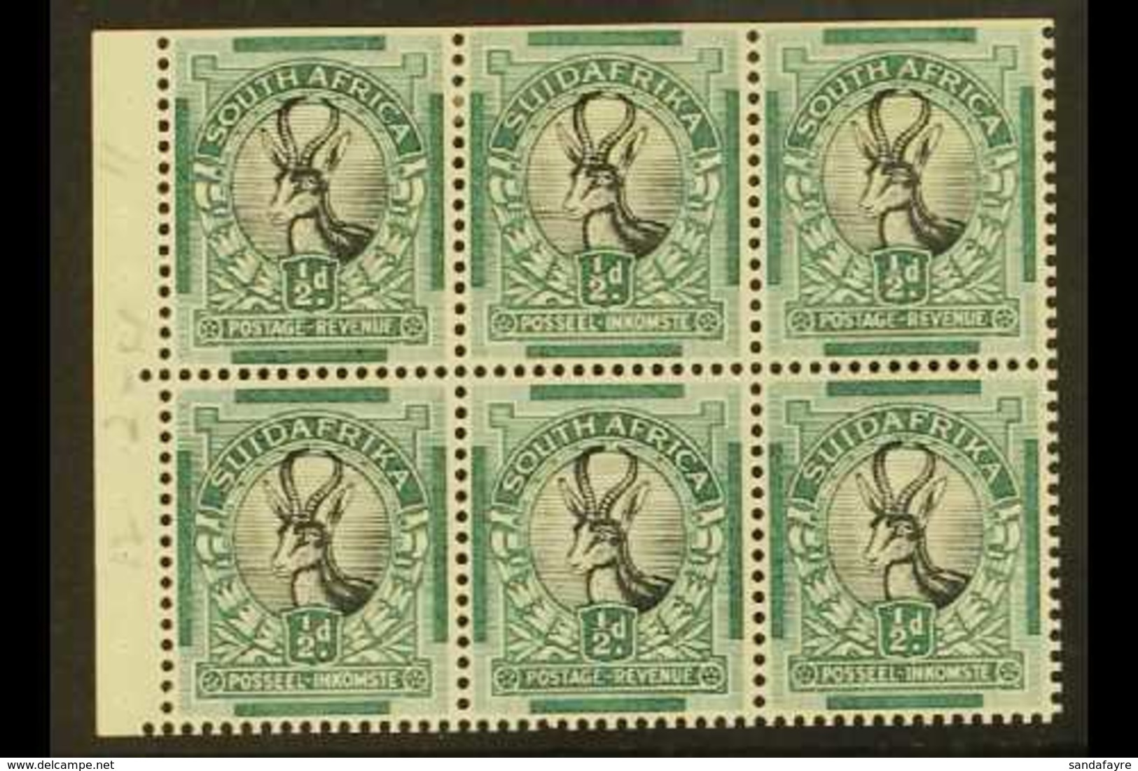 BOOKLET PANE  1930-1 ½d Watermark Upright, English Stamp First, COMPLETE PANE OF SIX from Rare 1930 2s6d Or 1931 3s Roto - Non Classificati