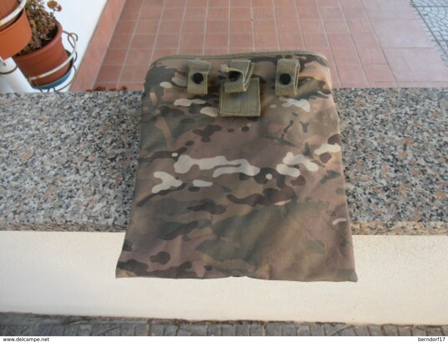 TACTICAL MULTICAM MAGAZINE DUMP BAG MAG DROP POUCH ROLLUP MOLLE MTP SHELL HOLDER - PORTA CARICATORI TATTICO ARROTOLABILE - Equipement