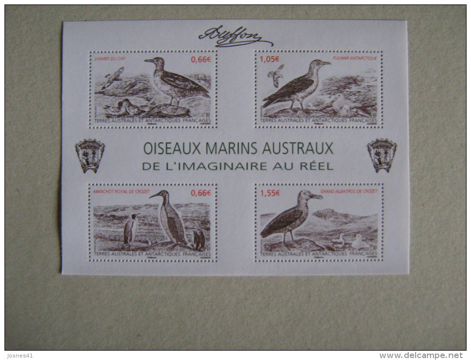 2014  TAAF  F693 * *  NO YT 693/696  FAUNE OISEAUX MARINS - Blocks & Sheetlets