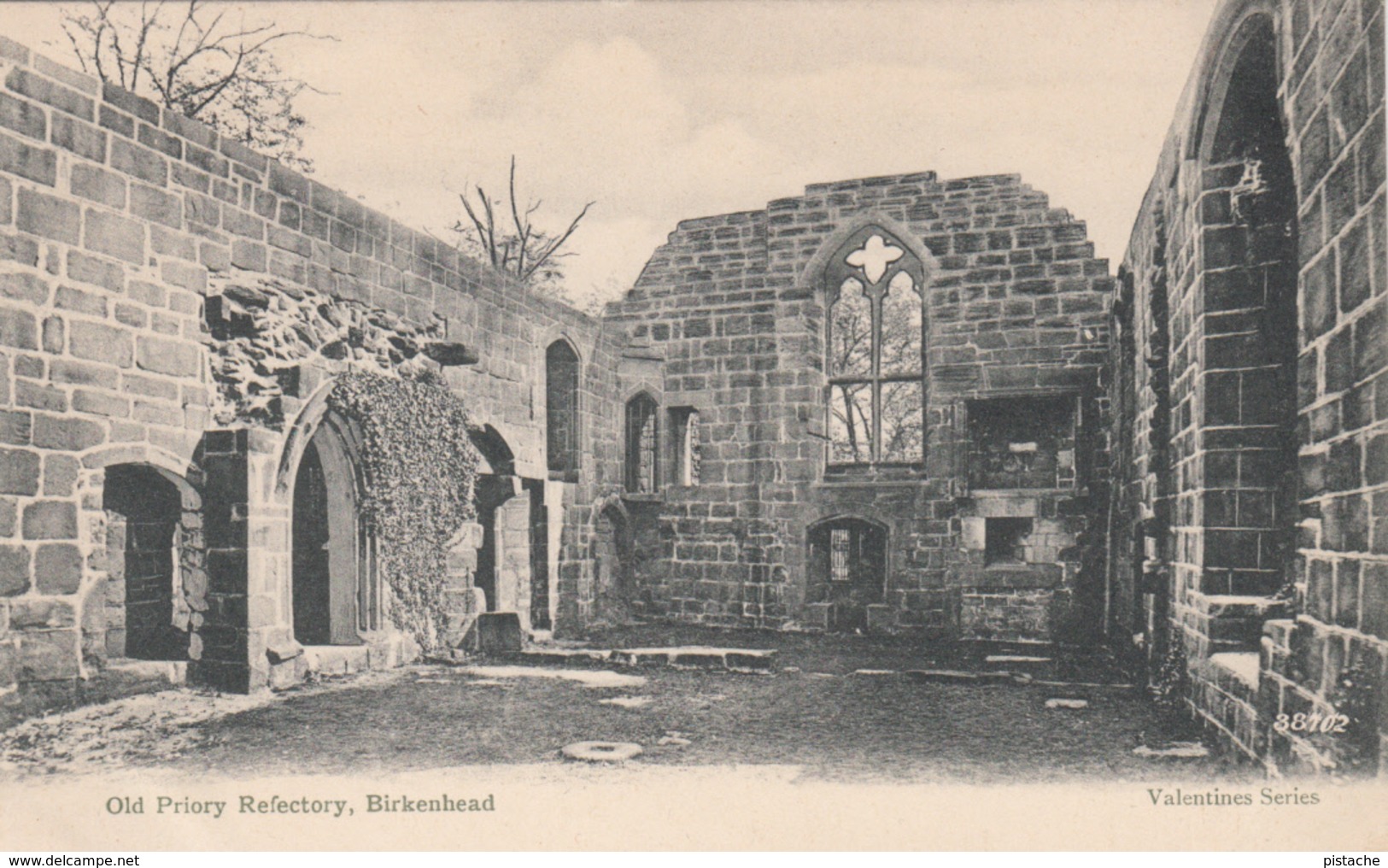 Old Postcard - Birkenhead  England - Old Priory Refectory - Valentines Series # 38702 - Unused - 2 Scans - Other & Unclassified