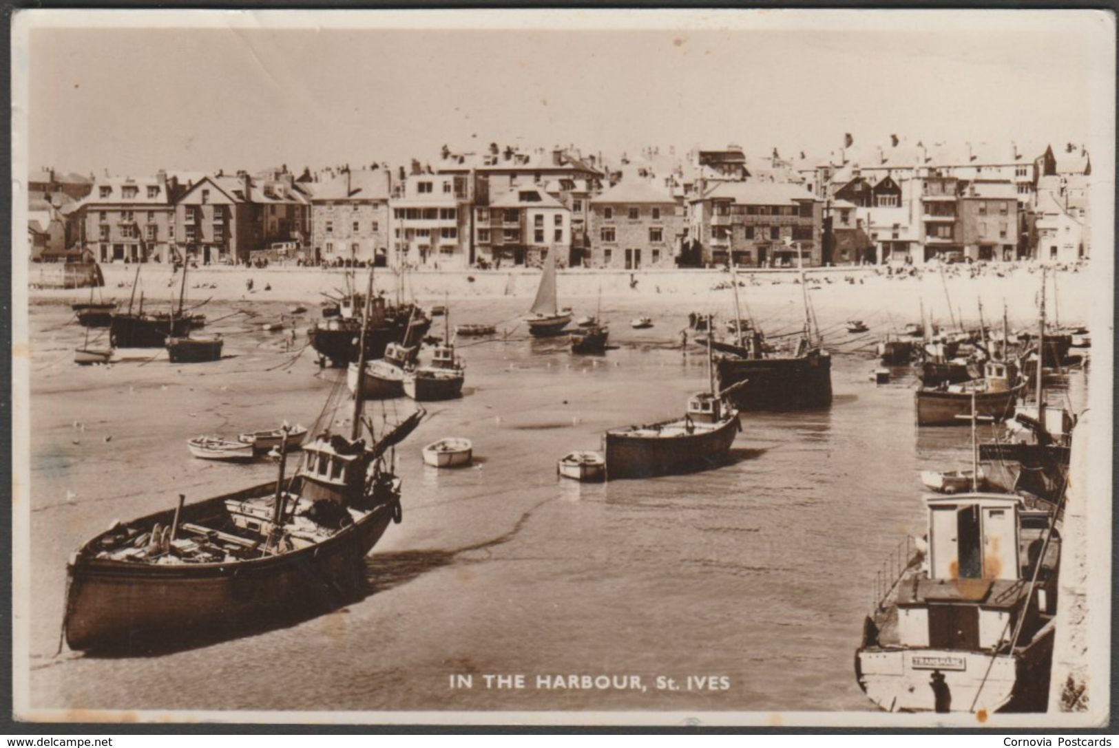 In The Harbour, St Ives, Cornwall, 1951 - Photomatic RP Postcard - St.Ives