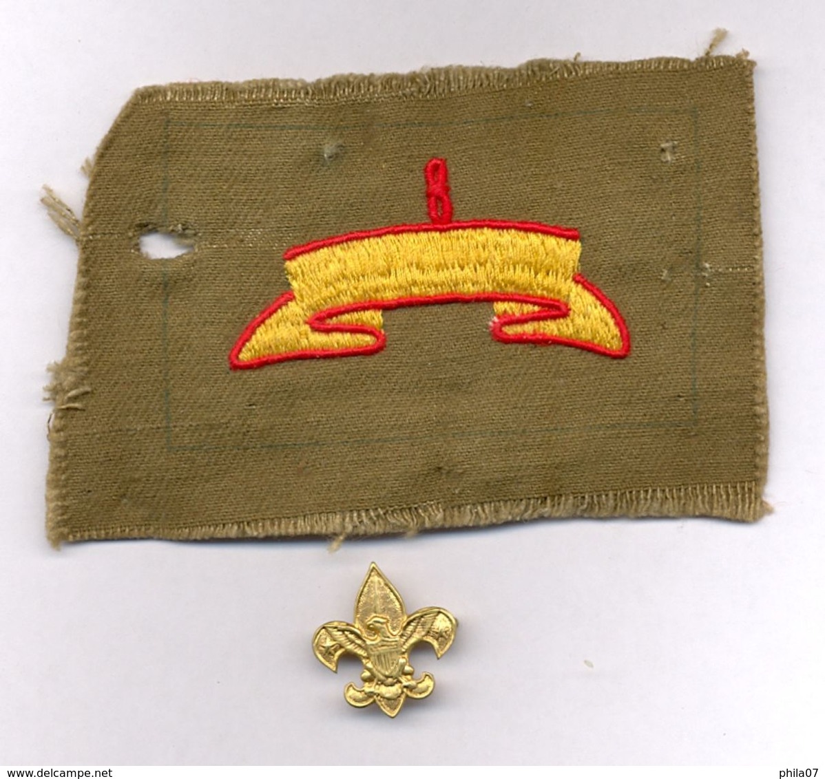 Boy Scouts, USA? - Original Patch And Badge From Around 1935 / 2 Scans - Scoutismo