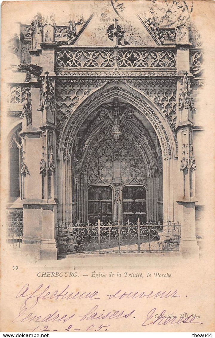 ¤¤   -  CHERBOURG   -  Eglise De La Trinité , Le Porche     -  ¤¤ - Cherbourg