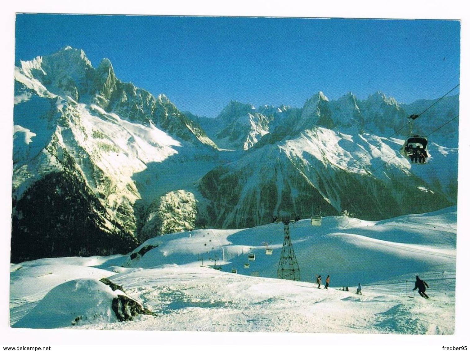 CPA 74 HAUTE-SAVOIE - Le Massif Du Mont-Blanc Ski à La Flégère - Autres & Non Classés