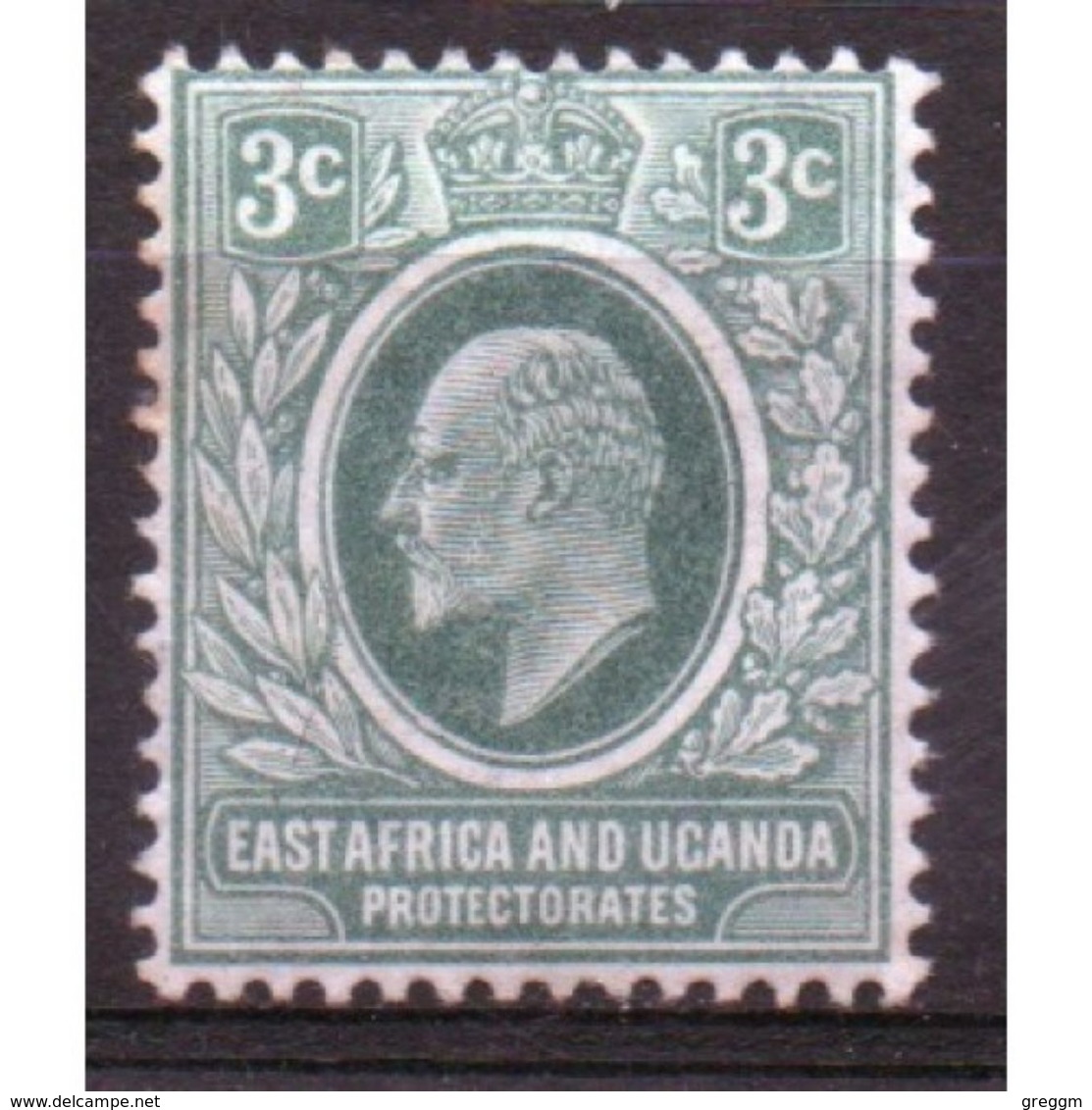 East Africa And Uganda Protectorate 3 Cent Mounted Mint Stamp. - Protectorados De África Oriental Y Uganda