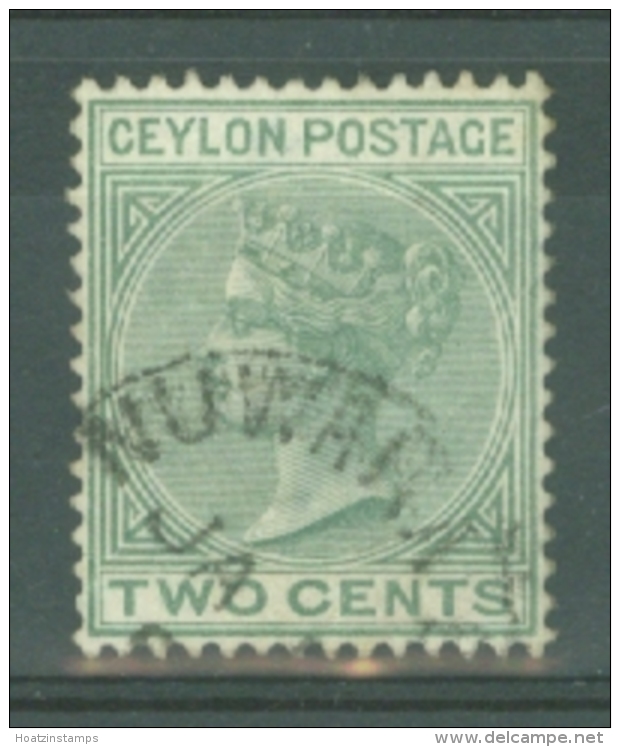 Ceylon: 1883/98   QV   SG147    2c   Dull Green  Used - Ceylon (...-1947)