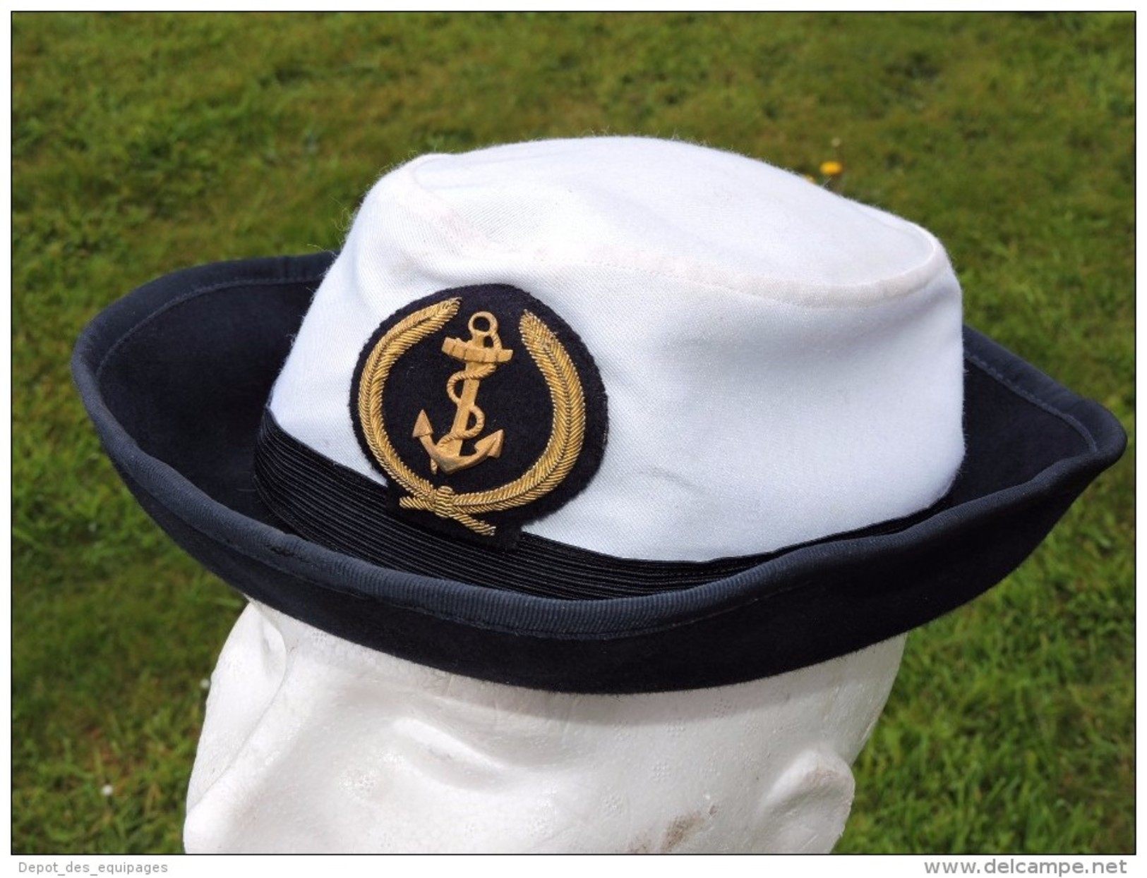 RARE COIFFURE MARINE NATIONALE : OFFICIER MARINIER FEMININ - Casques & Coiffures