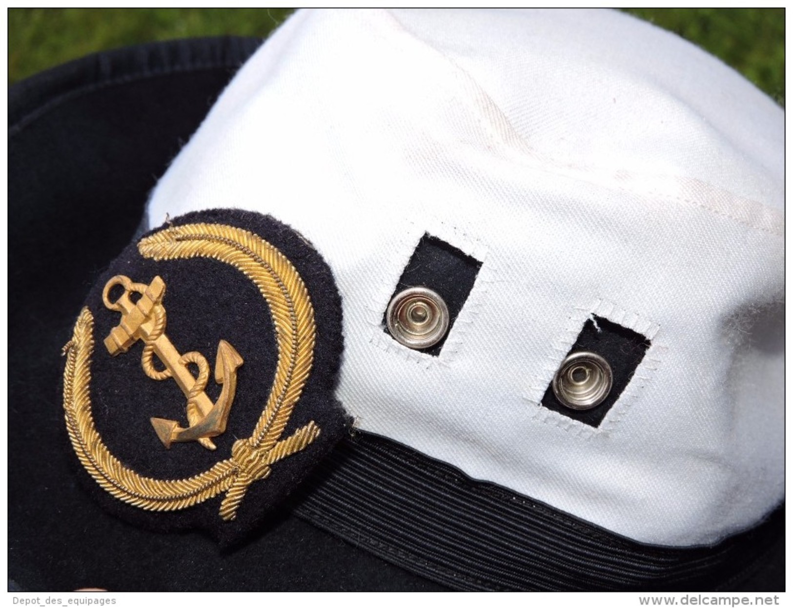 RARE COIFFURE MARINE NATIONALE : OFFICIER MARINIER FEMININ - Casques & Coiffures