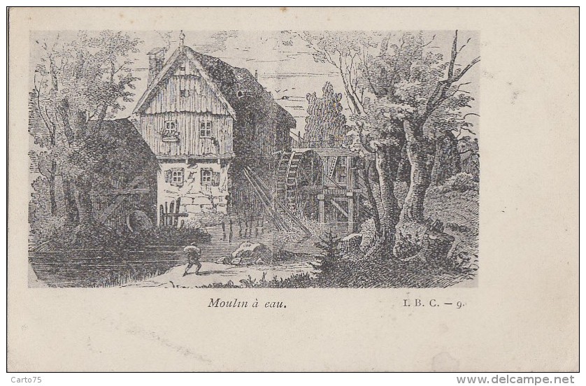 Architecture - Moulin à Eau - Roue - Illustration - Moulins à Eau