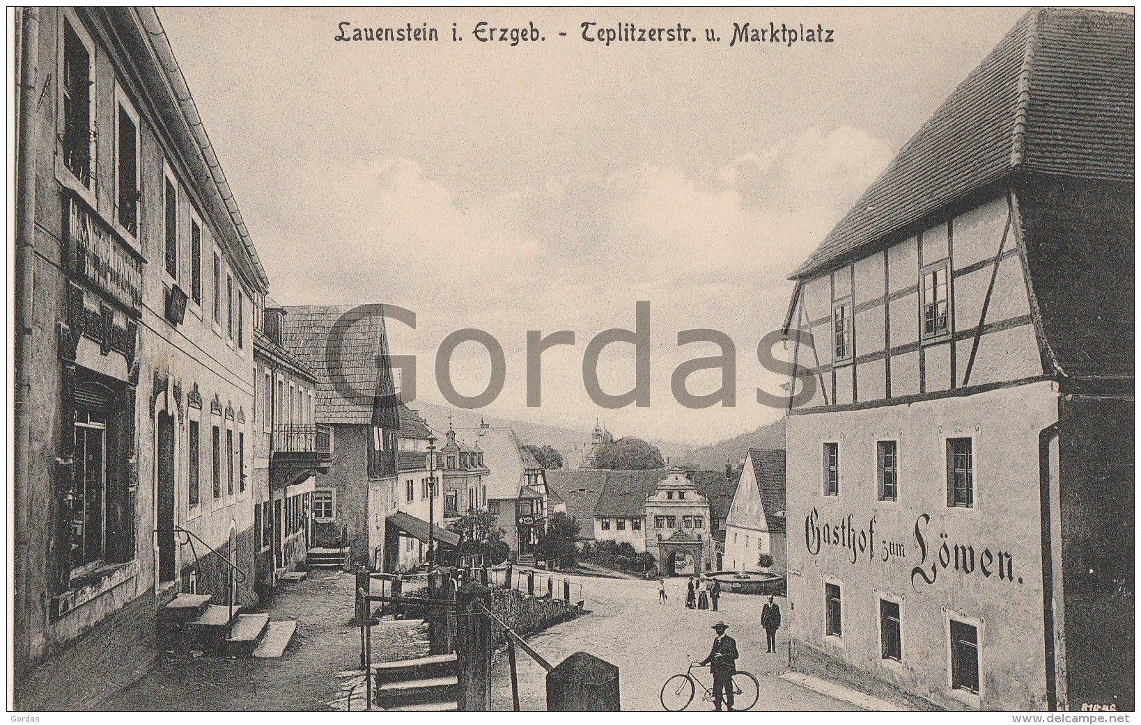 Germany - Lauenstein In Erzgebirge - Teplitzerstr. - Marktplatz - Lauenstein