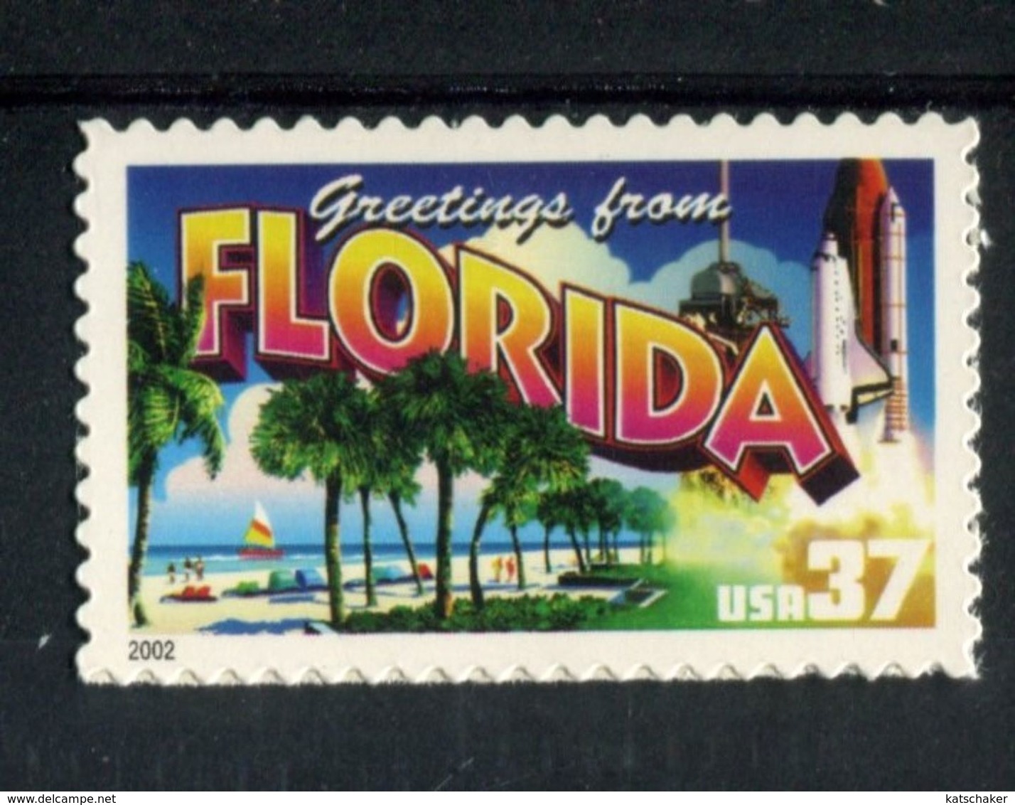 545508236  2002 USA ** MNH SCOTT 3704 GREETINGS FROM FLORIDA - Neufs