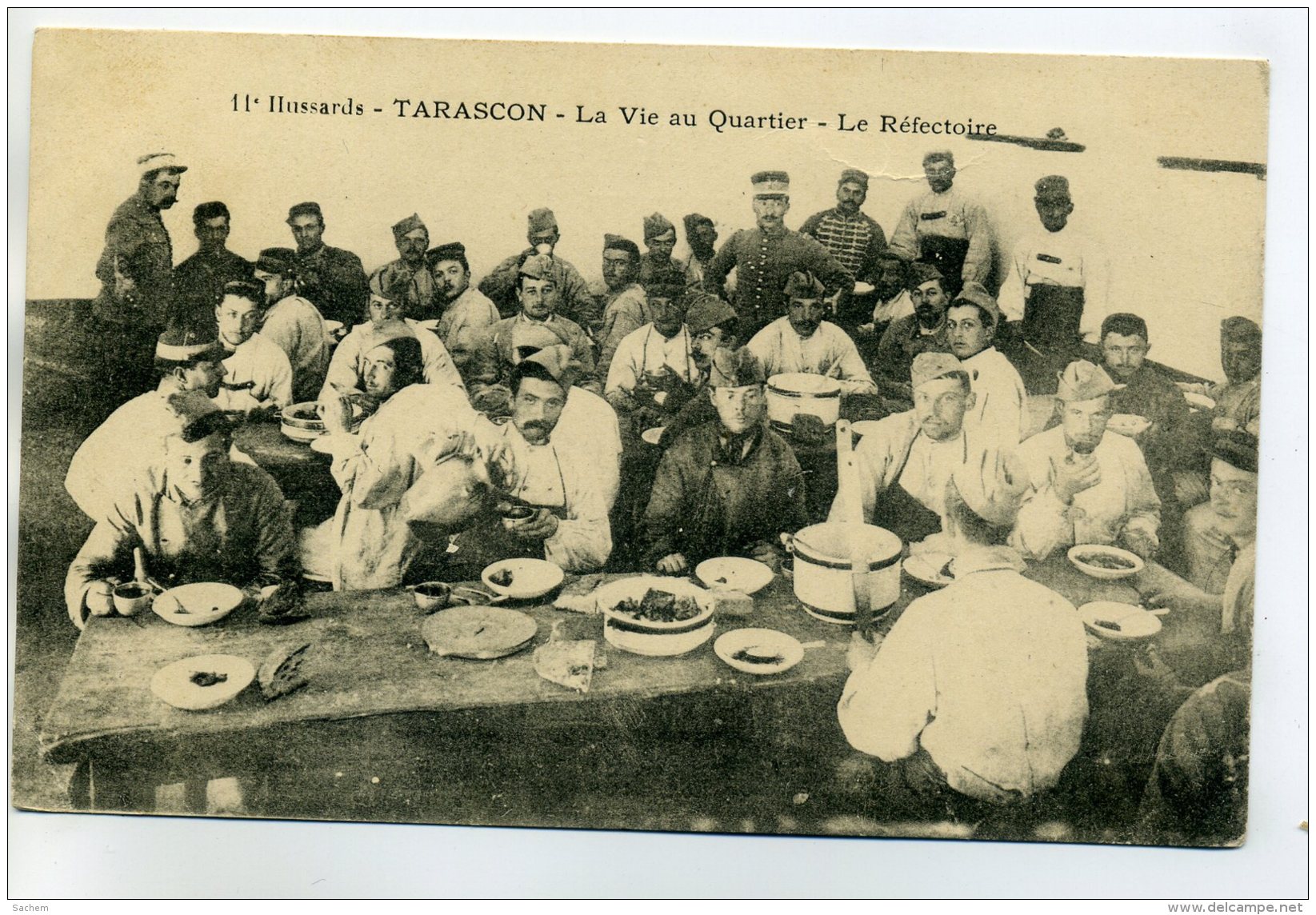 13 TARASCON Militaires 11em Hussards Le Refectoire La Vie Au Quartier écrite En 1915  /D17-2016 - Tarascon