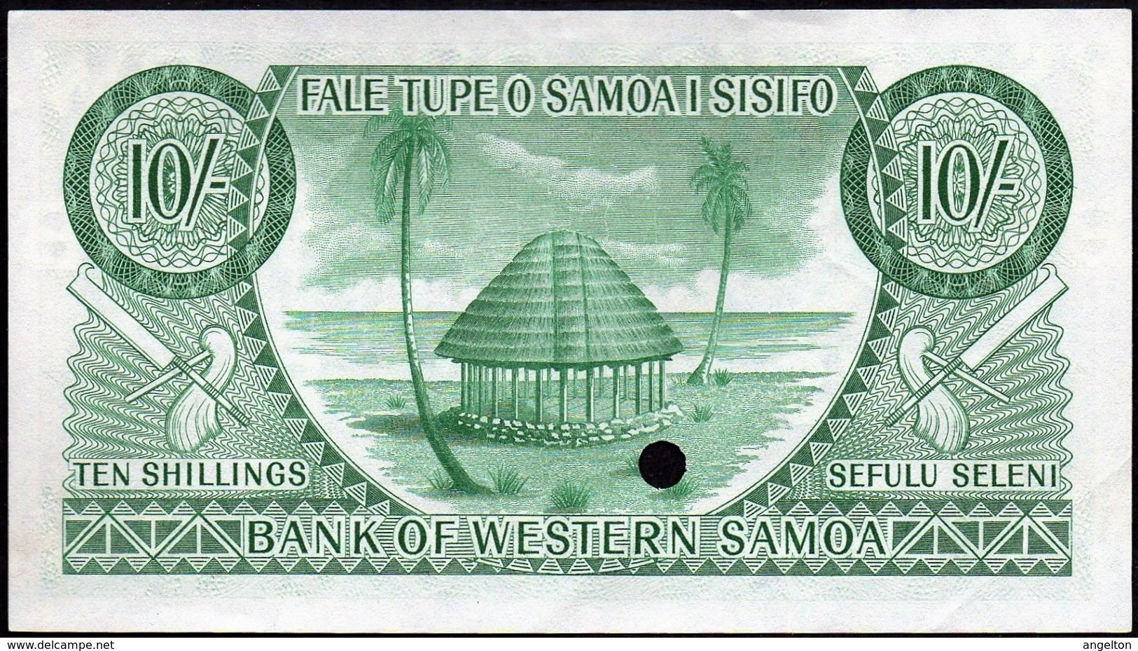 Western Samoa - 10 Shillings 1963, P-13a, Specimen AU - Samoa