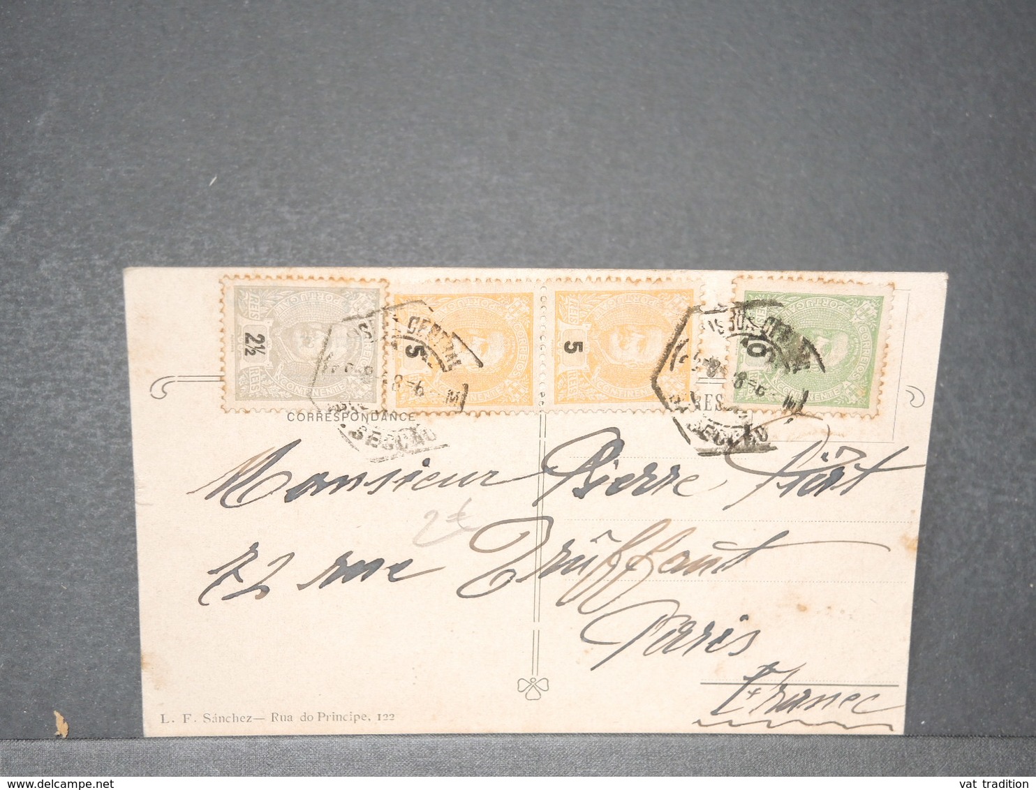 PORTUGAL - Affranchissement De Lisbonne Sur Carte Postale - L 15775 - Briefe U. Dokumente