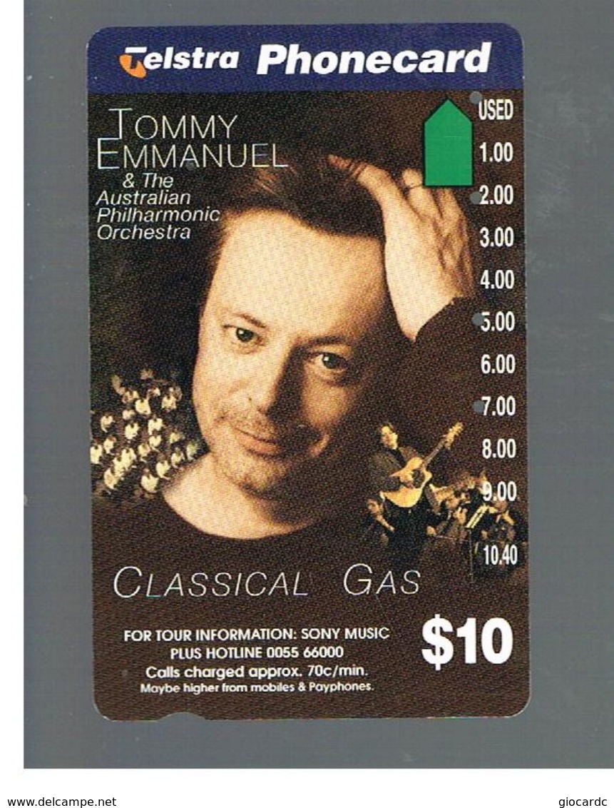 AUSTRALIA -   MUSIC: TOMMY EMMANUEL    - USED  - RIF. 10324 - Australia