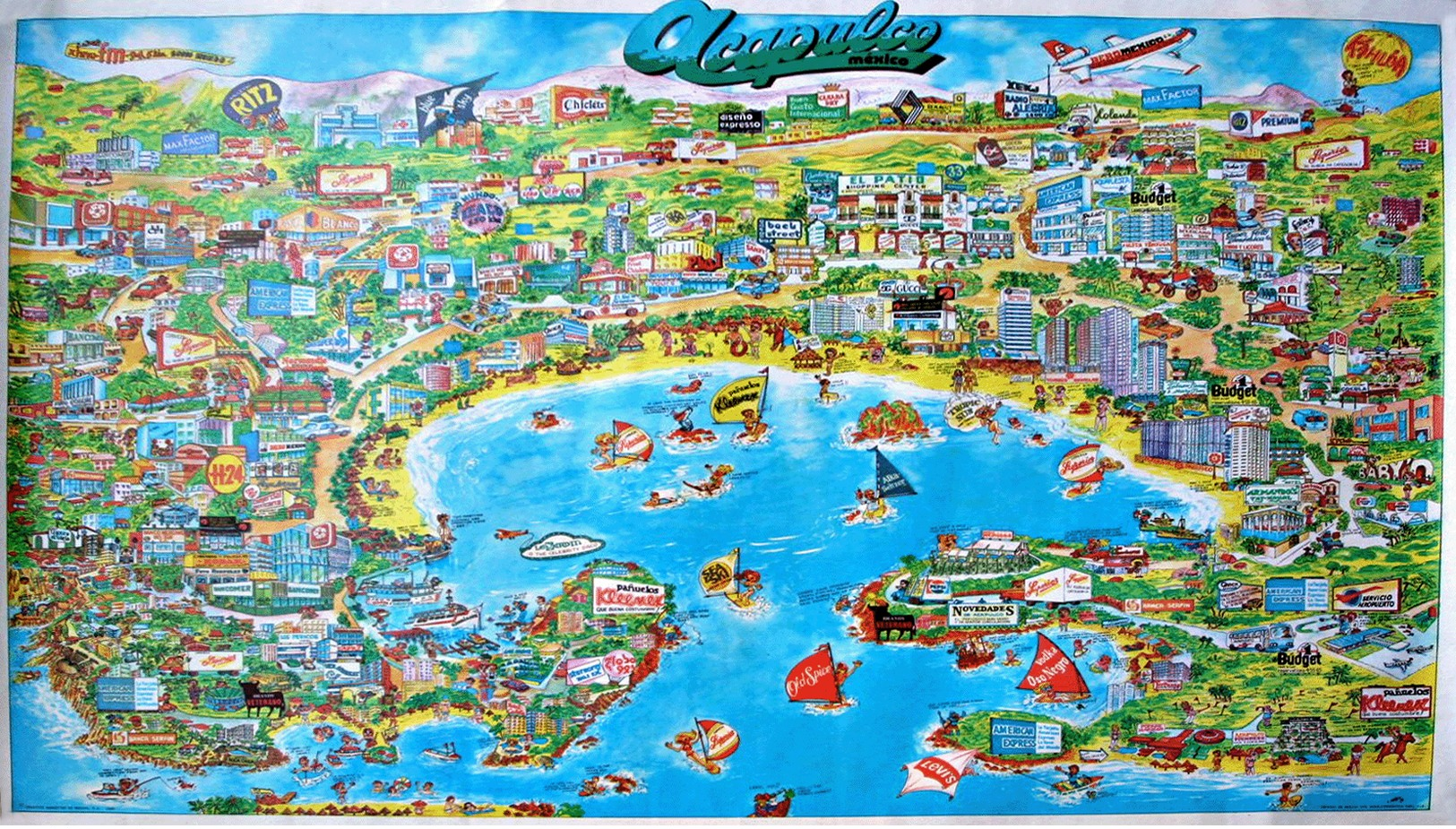 Acapulco, Poster & Plan Von Acapulco Von 1979 - Plakate