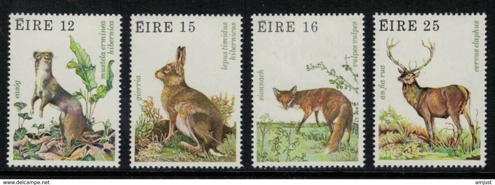 Irlande // 1980-1989 // Animaux Sauvages Timbres Neufs ** Y&T  424-427 - Neufs