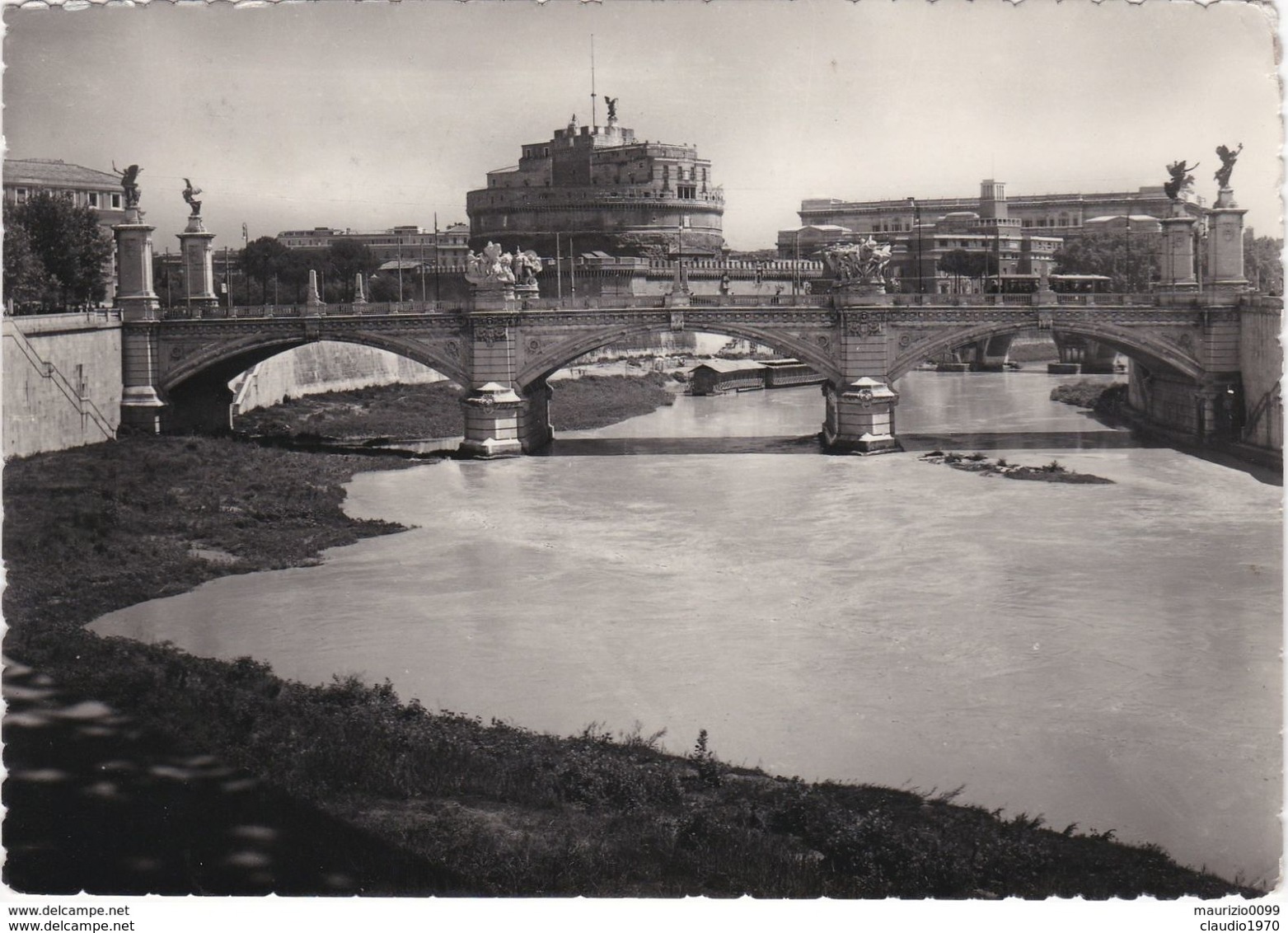 CARTOLINA - POSTCARD - ROMA - IL TEVERE E CASTEL S. ANGELO - Fiume Tevere