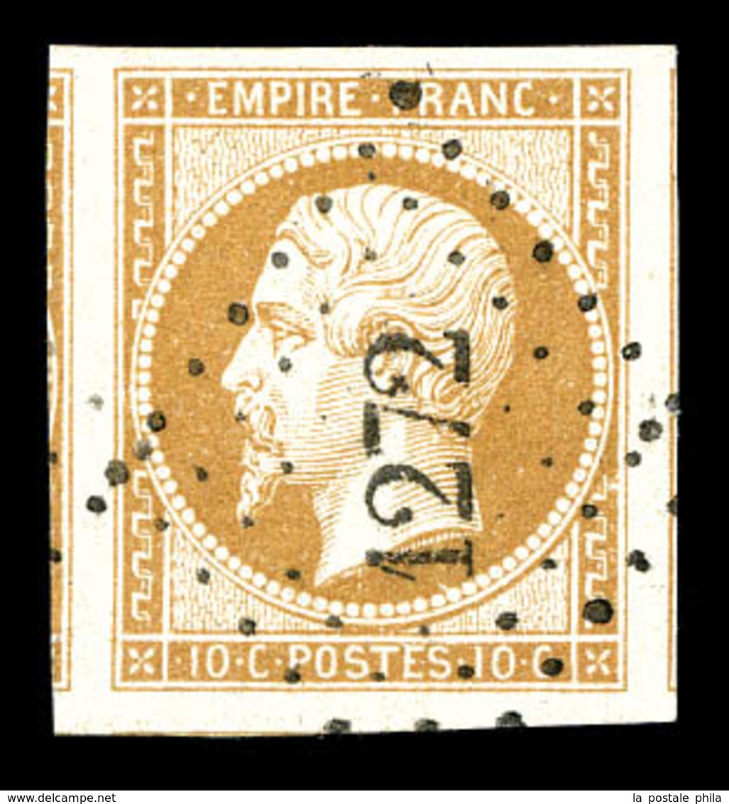O N°13A, 10c Bistre Type I, Grandes Marges Avec Voisins, Pièce Choisie. SUP   Qualité: O - 1853-1860 Napoleone III