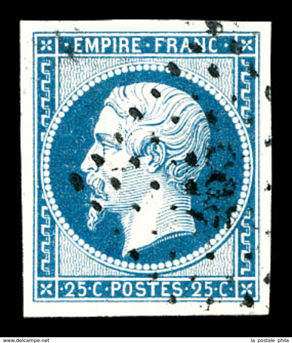 O N°15, 25c Bleu, Quatre Belles Marges. SUP   Qualité: O - 1853-1860 Napoléon III