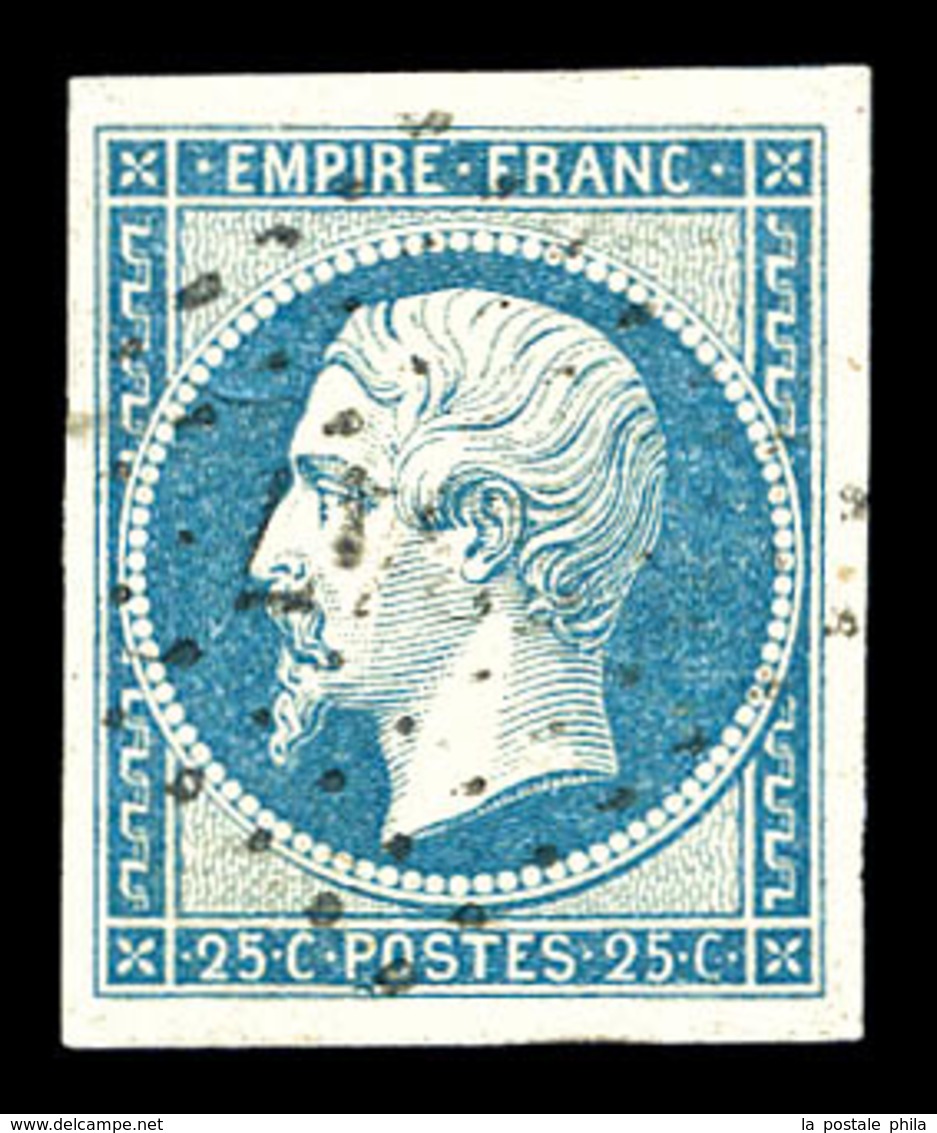 O N°15a, 25c Bleu Laiteux. TTB (signé Scheller)   Qualité: O   Cote: 310 Euros - 1853-1860 Napoleon III