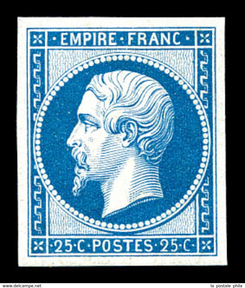 ** N°15c, 15c Bleu, Impression De 1862, Fraîcheur Postale. SUP (signé Calves/certificat)   Qualité: ** - 1853-1860 Napoléon III