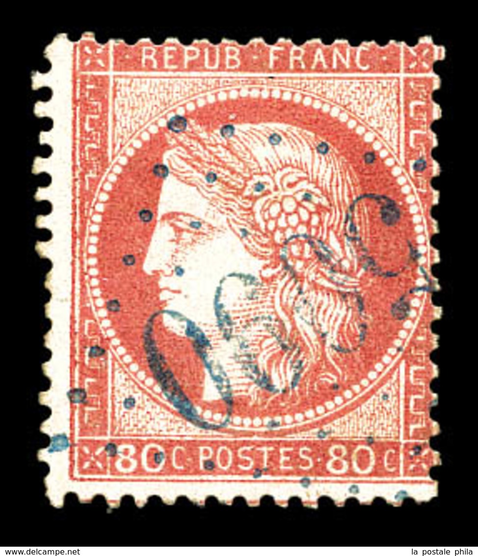 O Kerassunde, N°57, 80c Rose Obl GC '5090' En Bleu. SUP   Qualité: O   Cote:  Euros - 1849-1876: Période Classique