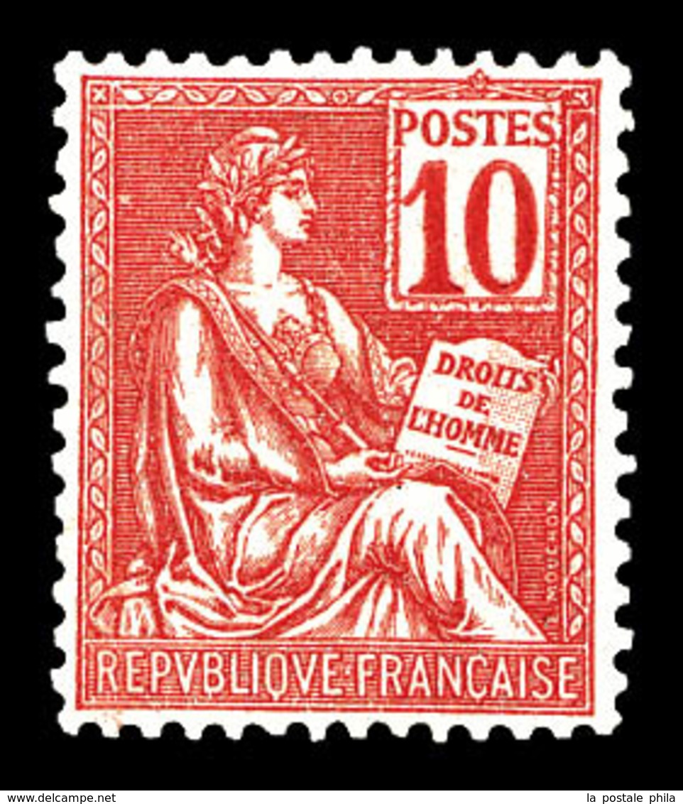 ** N°112, 10c Mouchon Type I, Très Bon Centrage. TTB   Qualité: **   Cote: 213 Euros - 1900-02 Mouchon