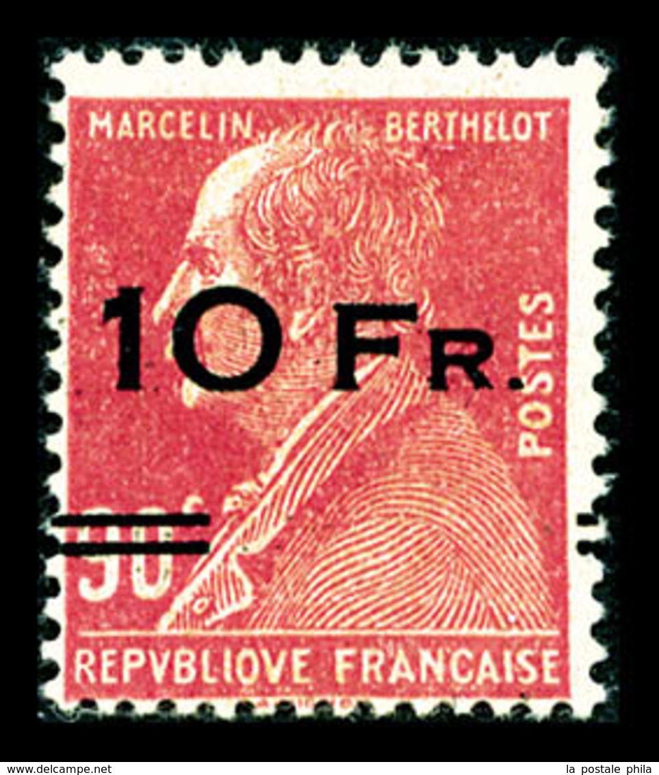 * N°3, Berthelot Surchargé à Bord Du Paquebot 'ILE DE FRANCE' 10F Sur 90c Rouge, Frais, SUP (signé Calves/certificat)    - 1927-1959 Mint/hinged