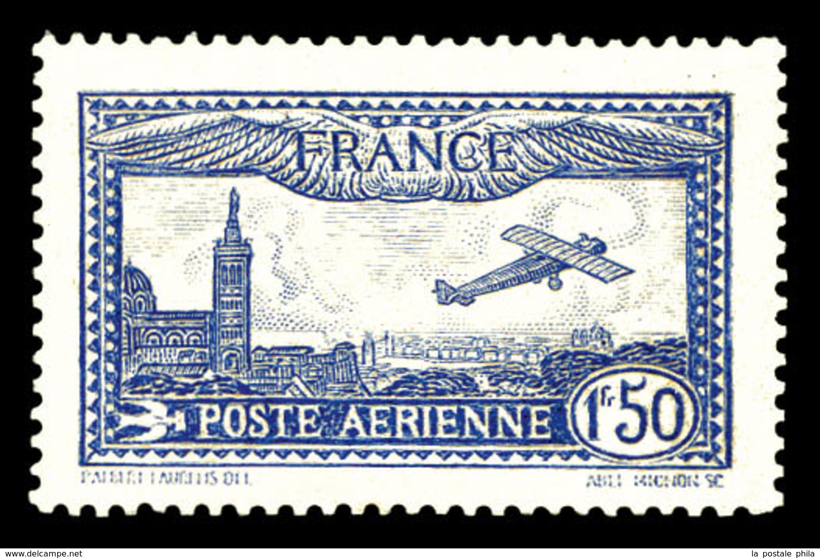 ** N°6b, 1F50 Outremervif, SUP (signé Calves/certificats)   Qualité: **   Cote: 800 Euros - 1927-1959 Mint/hinged