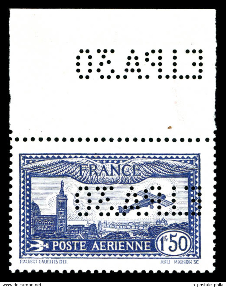 ** N°6c, 1F50 Outremer Perforé 'E.I.P.A.30' Bdf, SUP (certificat)   Qualité: **   Cote: 875 Euros - 1927-1959 Neufs