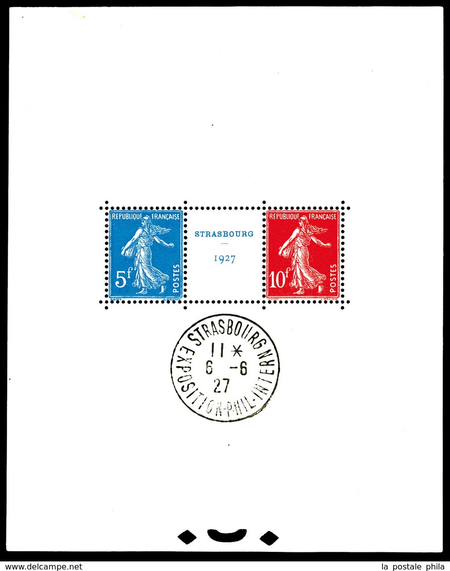 ** N°2a, Exposition Philatélique De Strasbourg Avec Cachet Témoin De L'exposition Hors Timbres, Infime Froissure Sinon S - Neufs