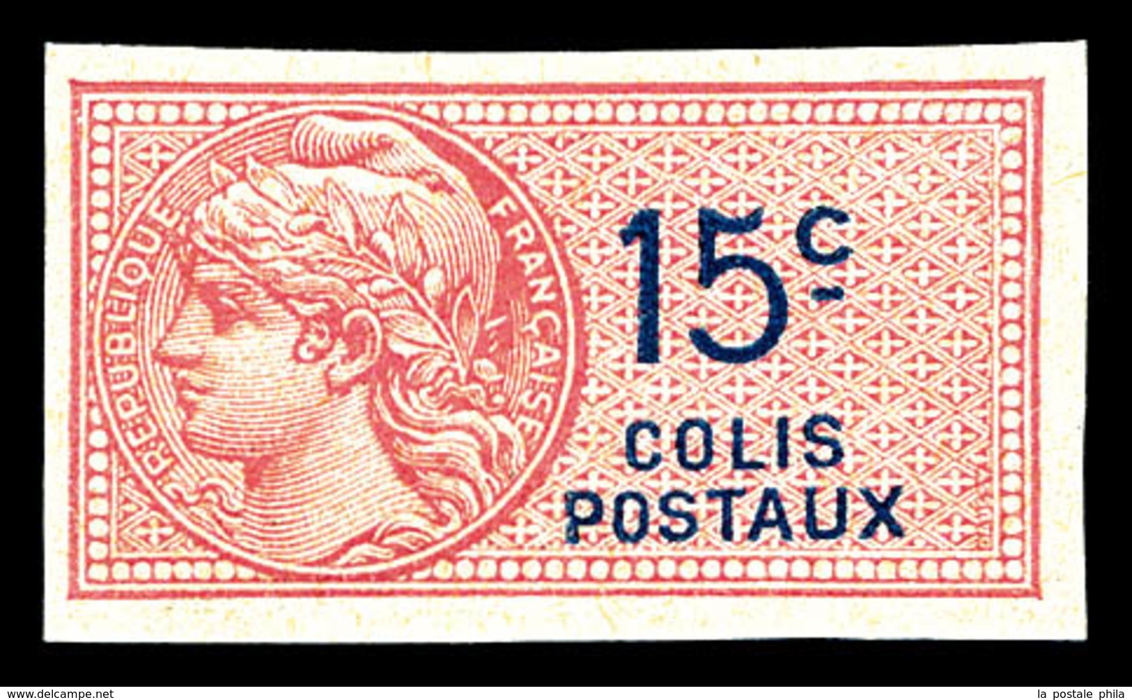 ** N°33d, 15c Rouge Non Dentelé. Fraîcheur Postale. SUP. R. (signé Calves/certificat)   Qualité: ** - Neufs