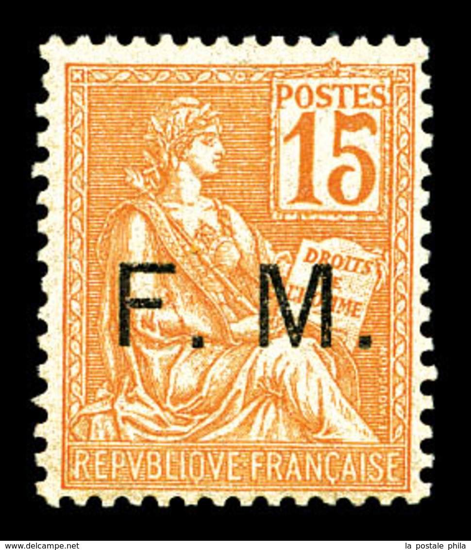 ** N°1, 15c Orange, TB   Qualité: **   Cote: 230 Euros - Timbres De Franchise Militaire