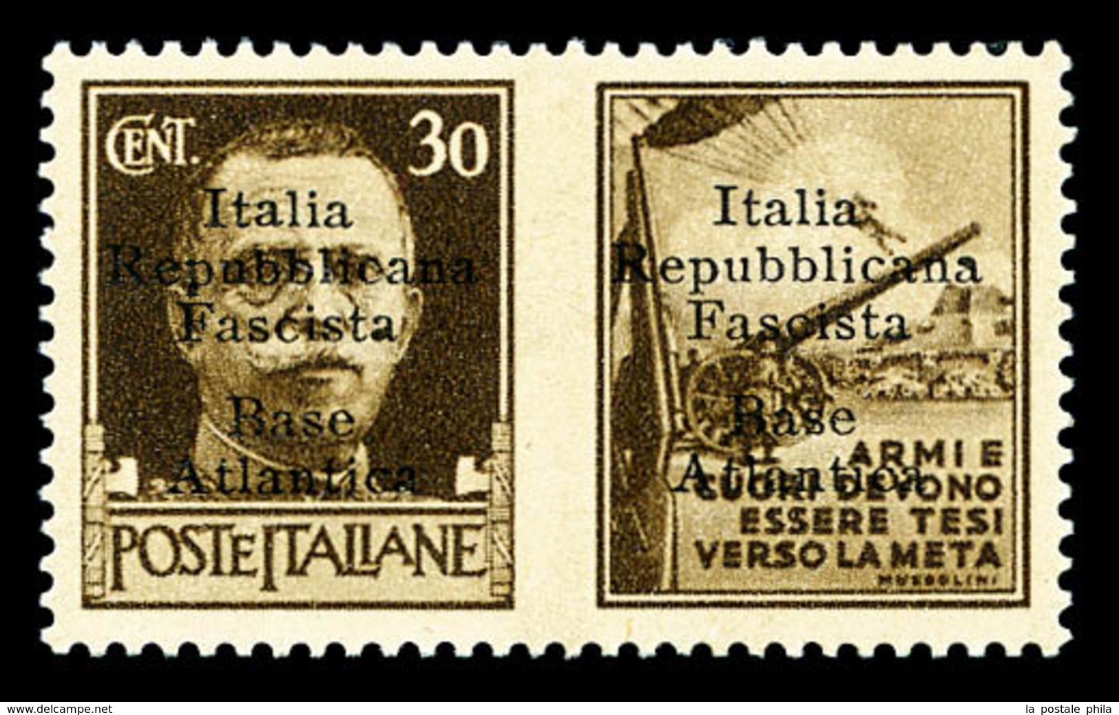 ** N°10A, (N° Maury), Timbre De Propagande 30c Sépia Avec Vignette 'Artillerie'. SUPERBE. R.R. (signé Scheller/Diena/cer - Guerre (timbres De)