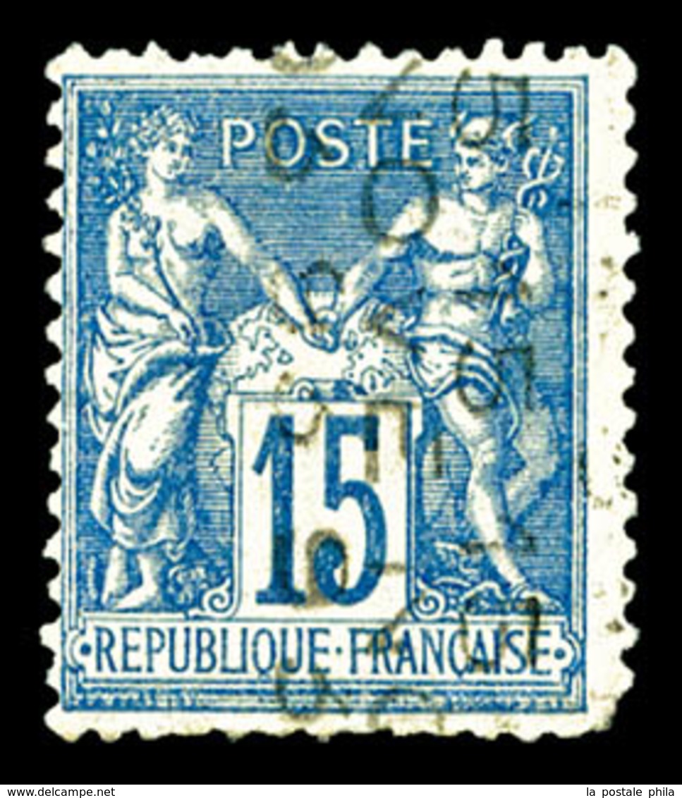 (*) N°17, 15c Bleu Surchargé 5 Lignes Du 15 Novembre 1893, R.R. (signé Scheller/certificat)   Qualité: (*) - 1893-1947