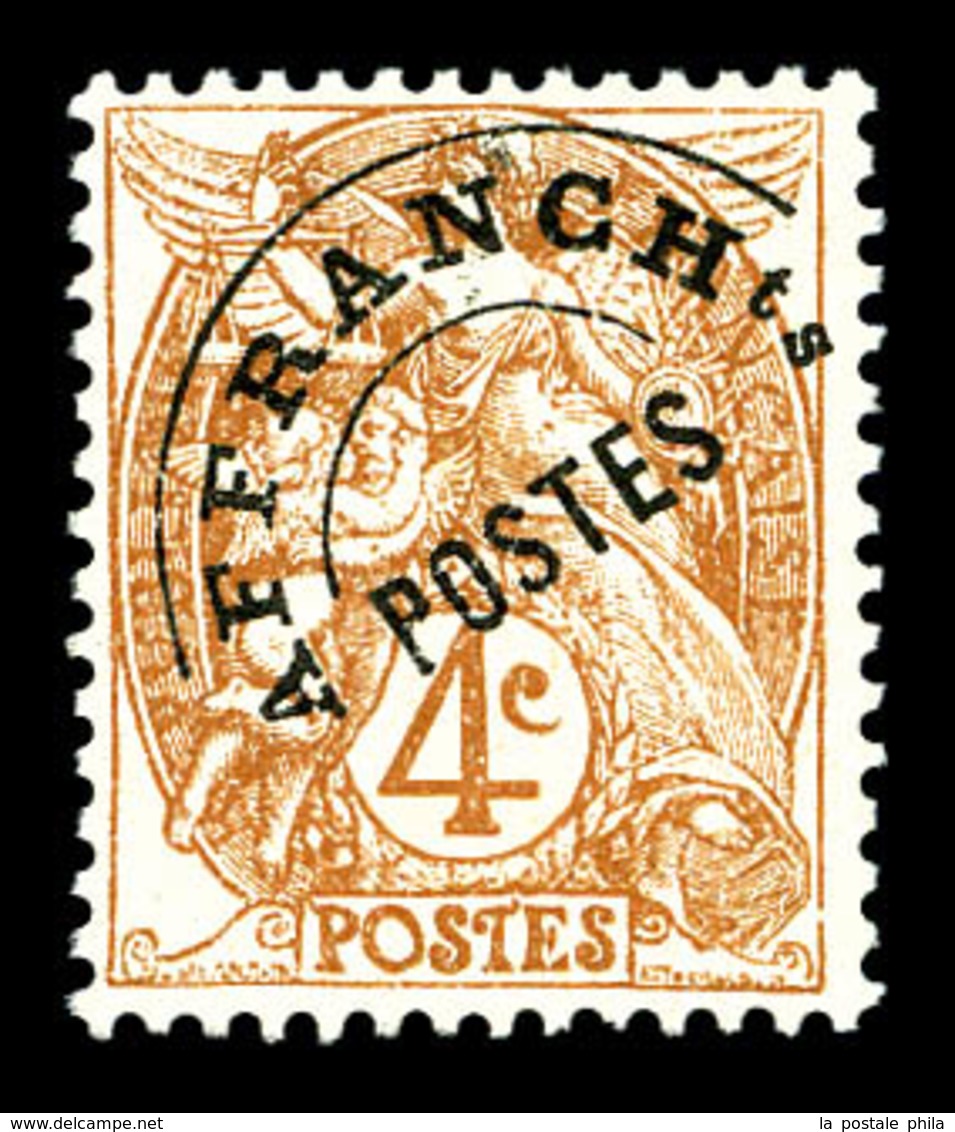 ** N°40a, 4c Blanc, Type II. TTB (certificat)   Qualité: **   Cote: 500 Euros - 1893-1947