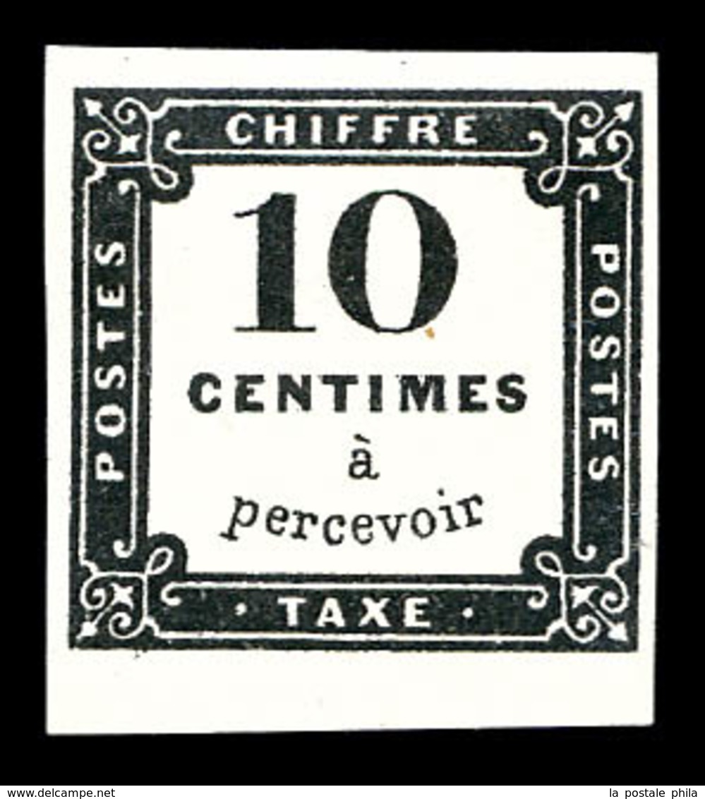 (*) N°1, 10c Lithographié Bdf, Très Frais. SUP. R.R. (signé Calves/certificat)   Qualité: (*)   Cote: 7500 Euros - 1859-1959 Neufs