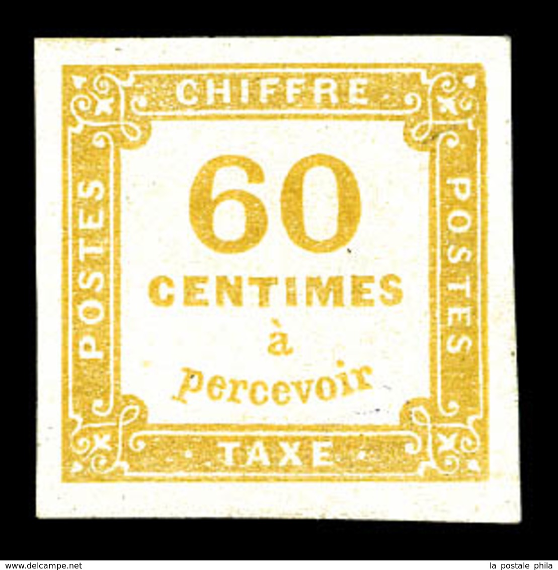 * N°8, 60c Bistre, TTB (signé Calves/certificat)   Qualité: *   Cote: 800 Euros - 1859-1959 Mint/hinged