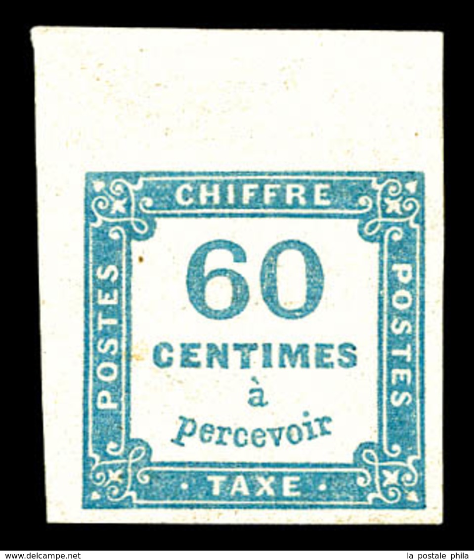 * N°9, 60c Bleu Cdf. TTB   Qualité: * - 1859-1959 Mint/hinged