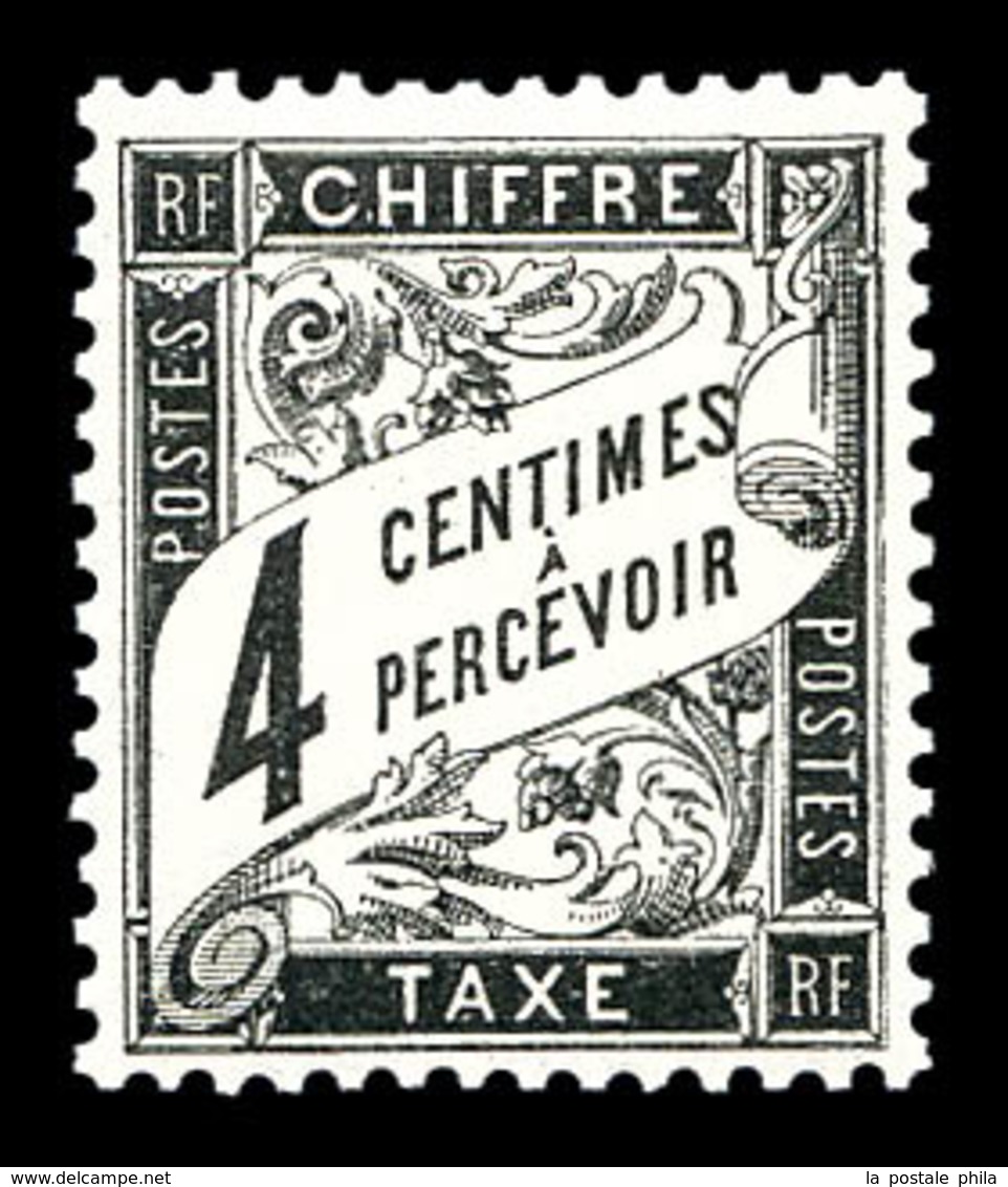 ** N°13, 4c Noir, TTB   Qualité: ** - 1859-1959 Mint/hinged