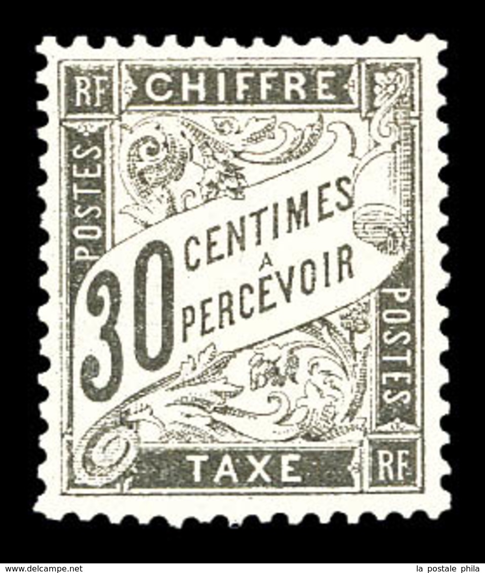 ** N°18, 30c Noir, Fraîcheur Postale. TTB (signé Brun/certificat)   Qualité: ** - 1859-1959 Neufs