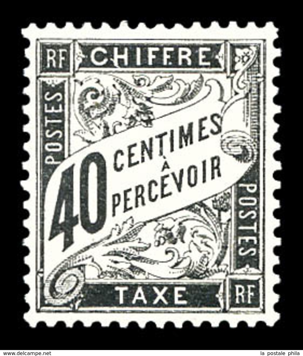 * N°19, 40c Noir, Très Bon Centrage. TTB   Qualité: * - 1859-1959 Mint/hinged