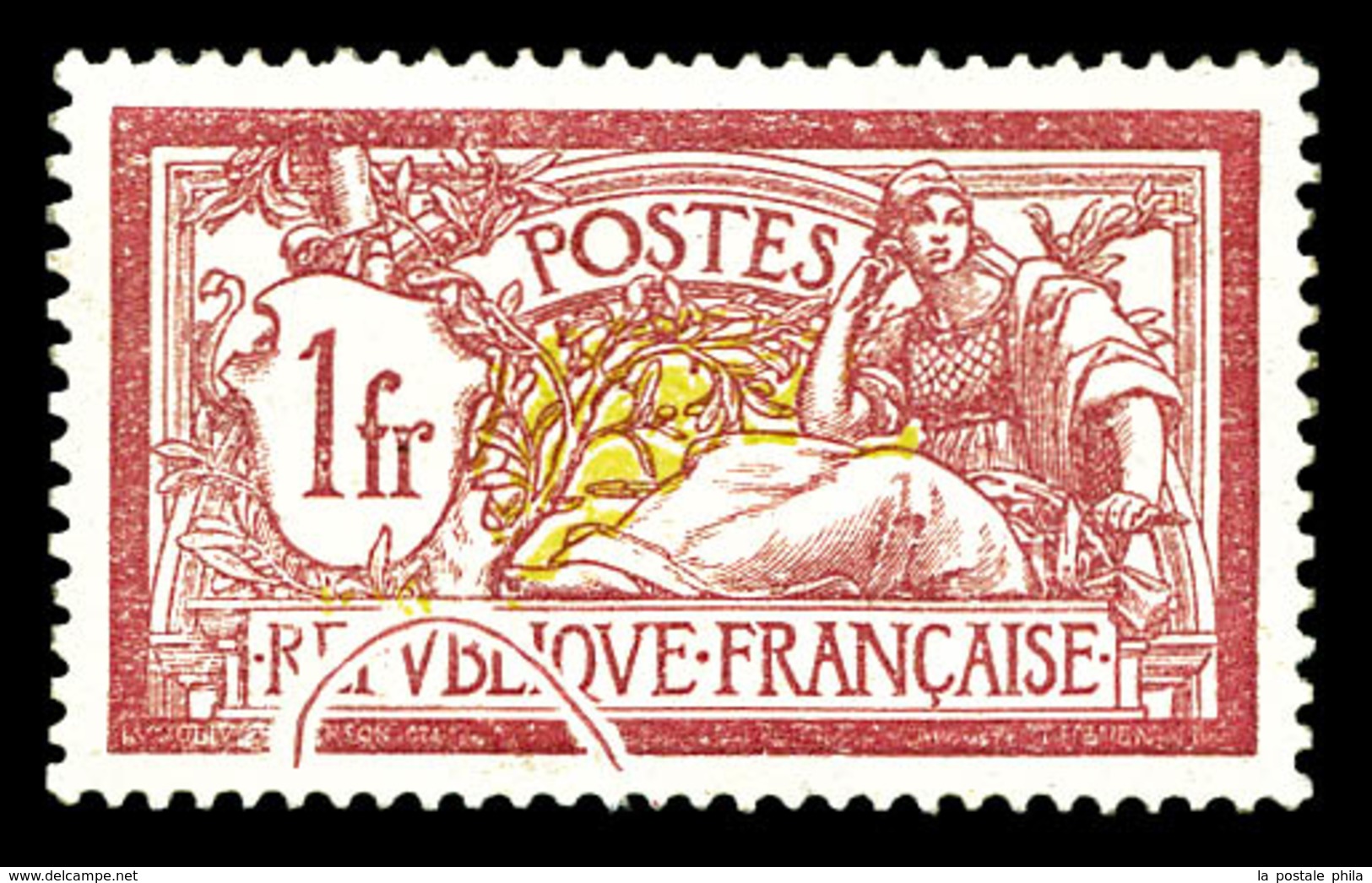 * N°121, Merson 1F, Variété D'impression 'fil Traversant', TTB   Qualité: * - Nuovi