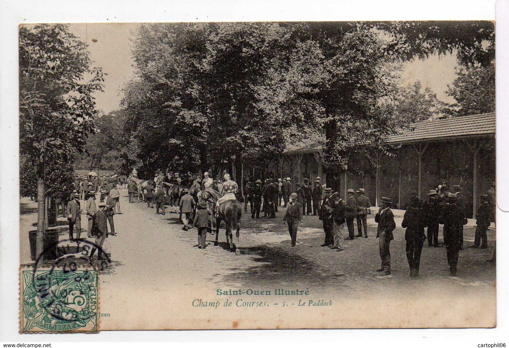 - CPA SAINT-OUEN (93) - Champ De Courses 1907 - Le Paddock (belle Animation) - - Saint Ouen