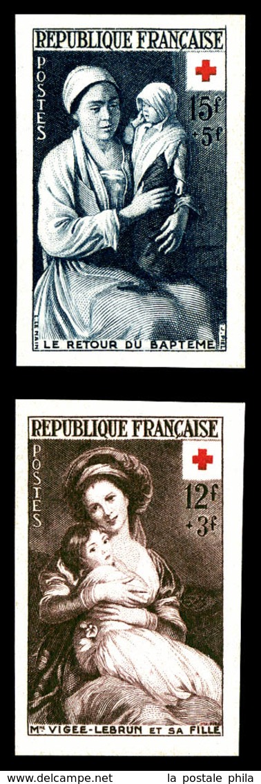 ** N°966/67, Paire Croix Rouge De 1953. TB   Qualité: **   Cote: 325 Euros - Non Classés