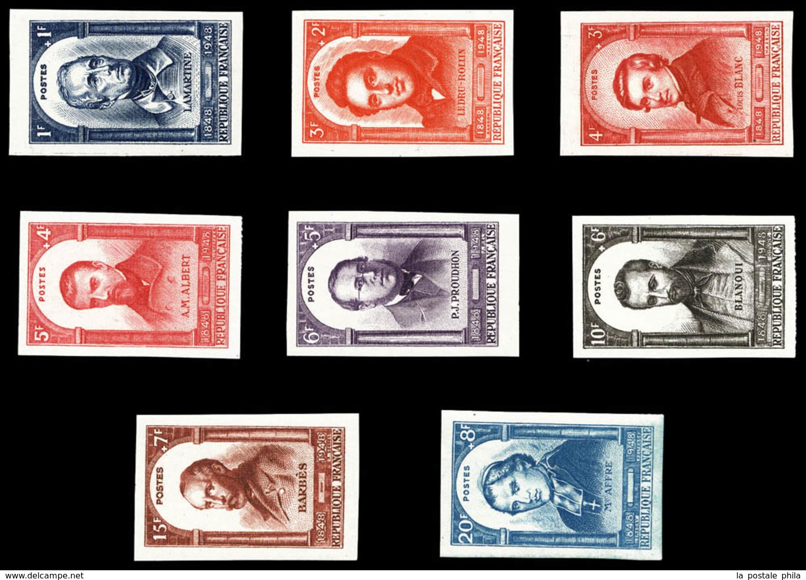 ** N°795/802, Série Personnages Célèbres De 1948. TB   Qualité: **   Cote: 480 Euros - Other & Unclassified