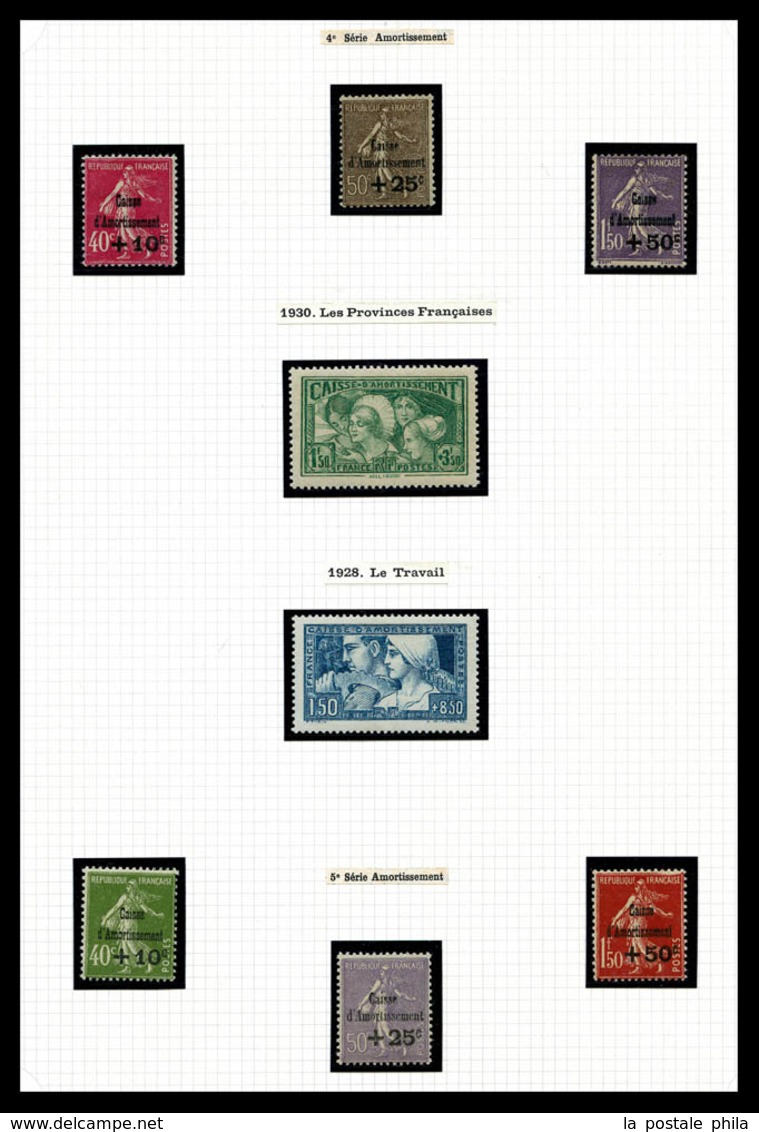 N 1849/1959, collection en 2 volumes de timbres principalement neufs */** avec bonnes valeurs dont Yv 127, 128, 133, 154