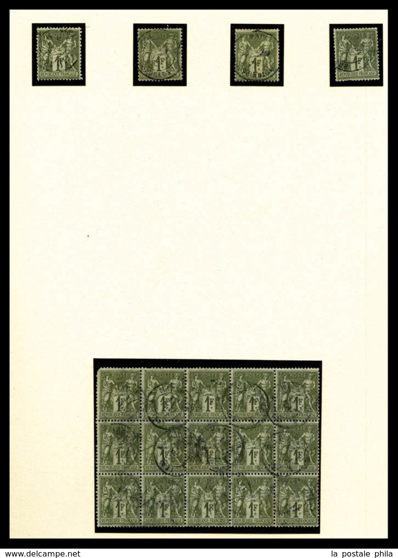 1876/1900, SAGE, Bel Ensemble De Timbres Neufs Et Oblitérés, De Nombreux Blocs De Quatre, Presentés En Album Présidence, - Collezioni